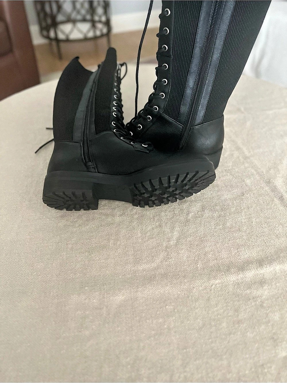 Dr. Martens Black Lace-Up Combat Boots - Picture 2 of 6